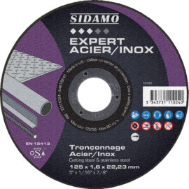 DISQUE TRONC EXPERT ACIER INOX ø125